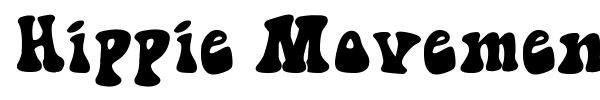 Hippie Movement font preview